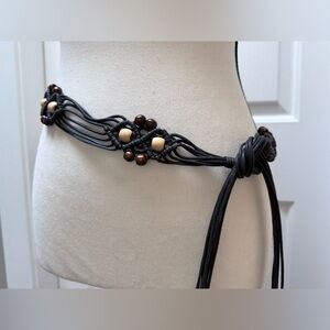 Macrame Beaded Belt